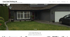 Desktop Screenshot of lionsgatepaint.com