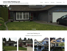 Tablet Screenshot of lionsgatepaint.com